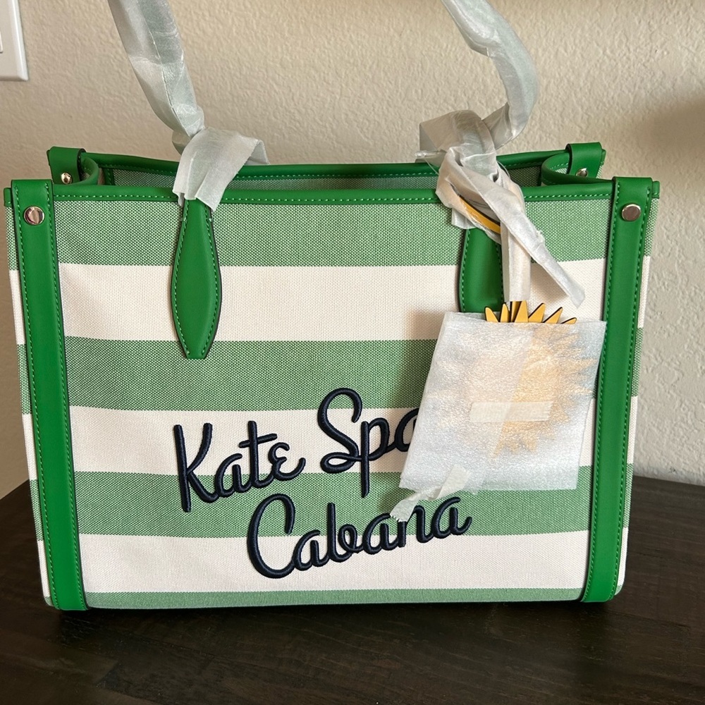 NWT - Market Cabana Canvas Medium Tote